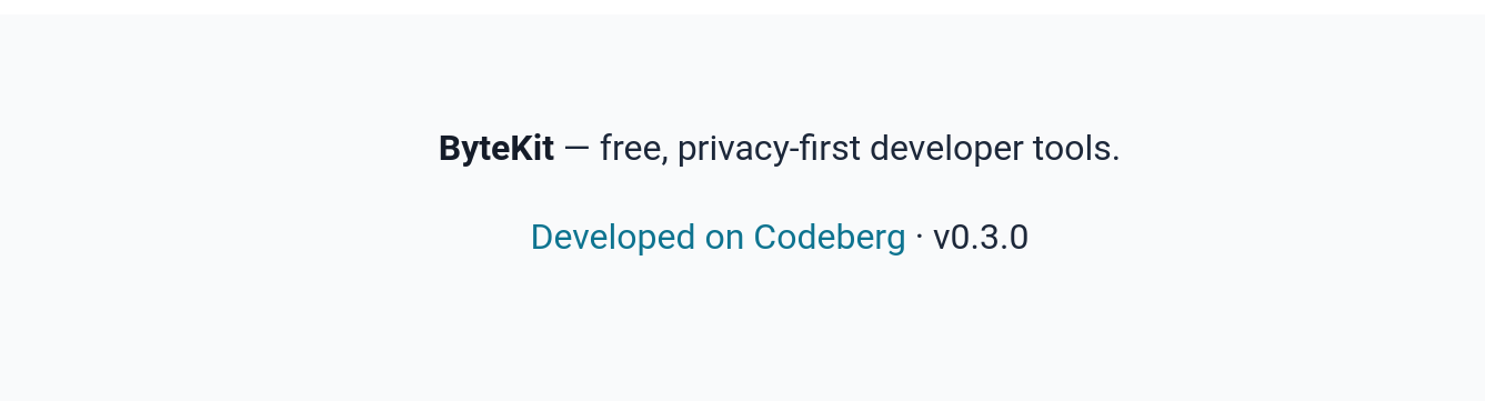 ByteKit footer